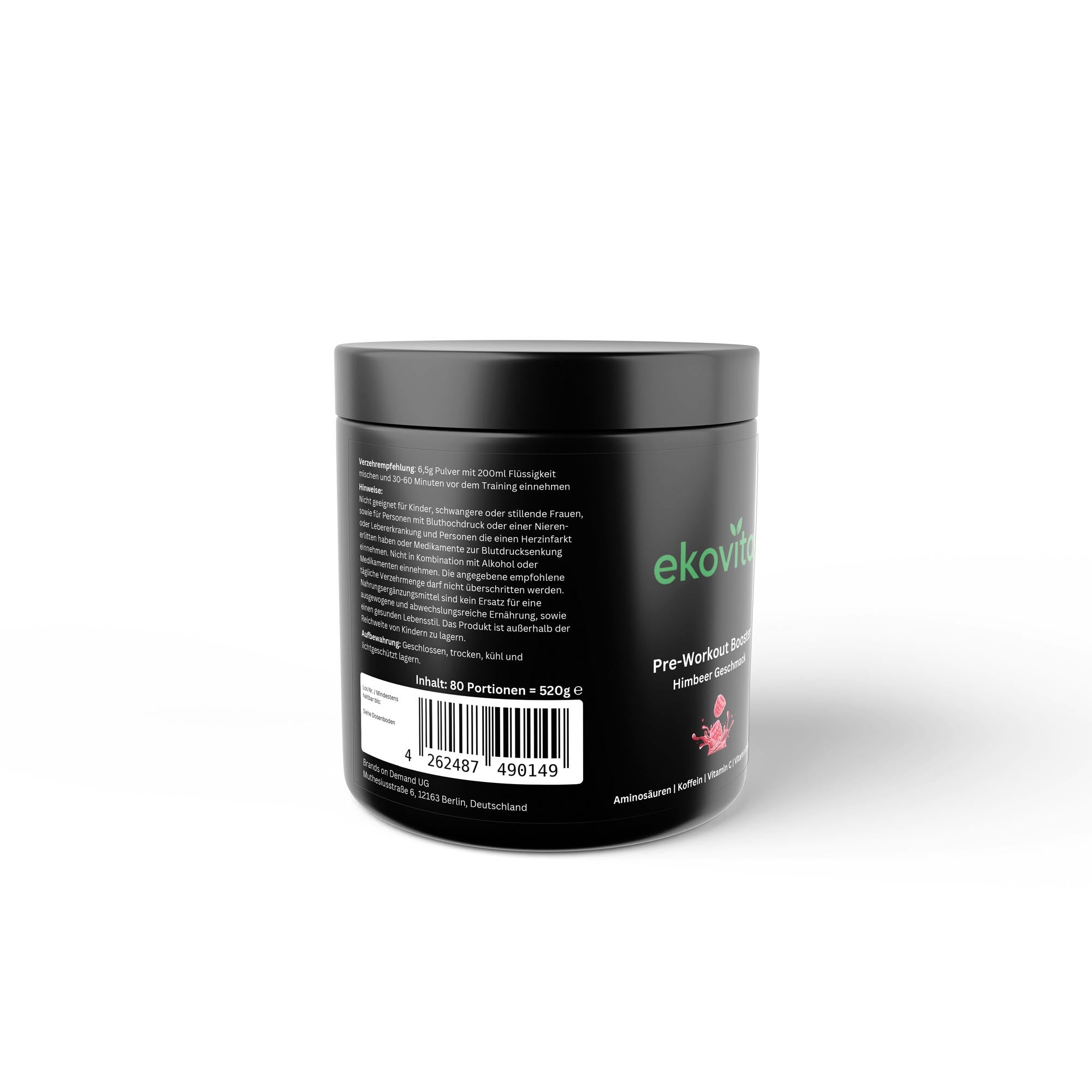 Pre-Workout Booster Himbeere - 520g