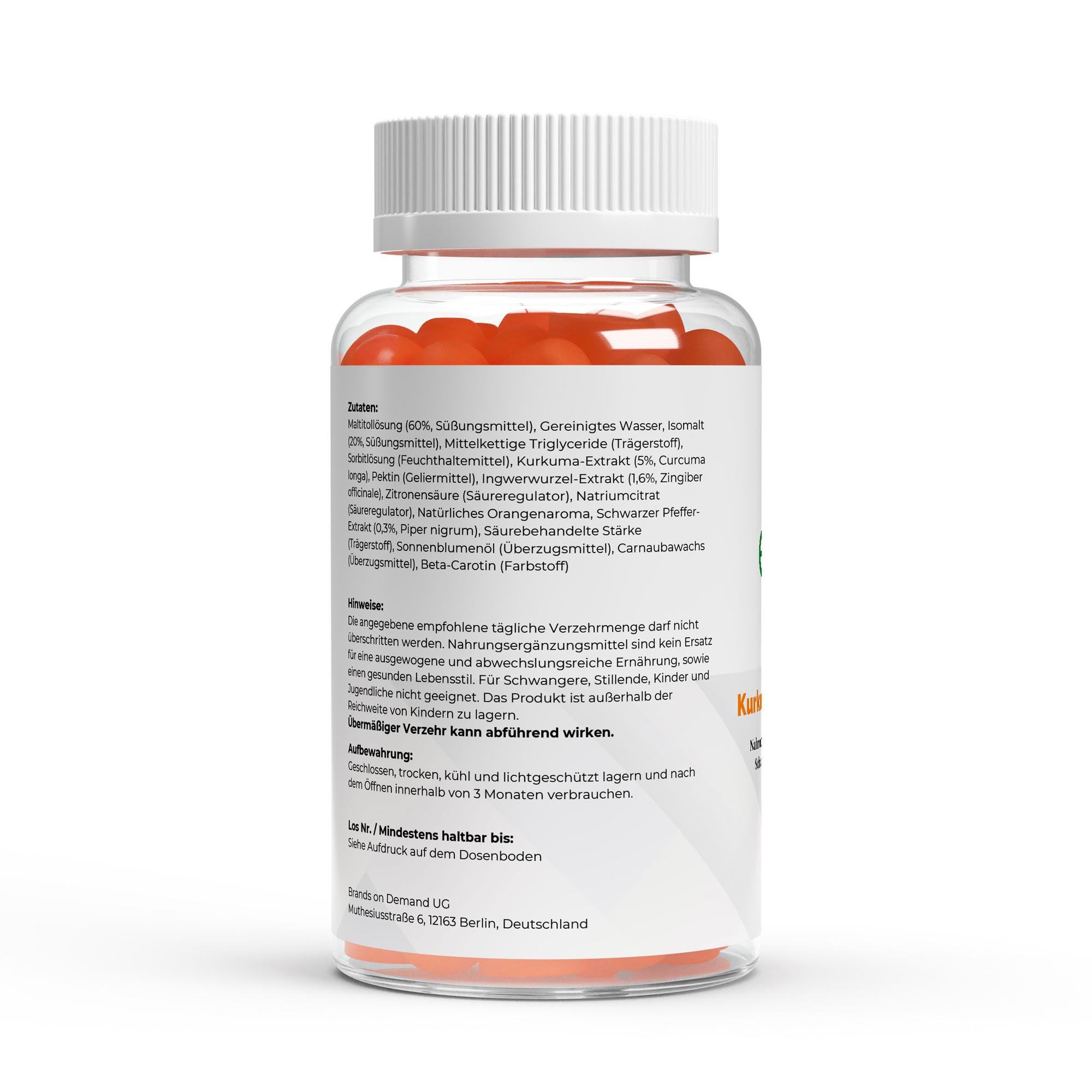 Kurkuma + Ingwer + Schwarzer Pfeffer Gummies - 60 Stk.