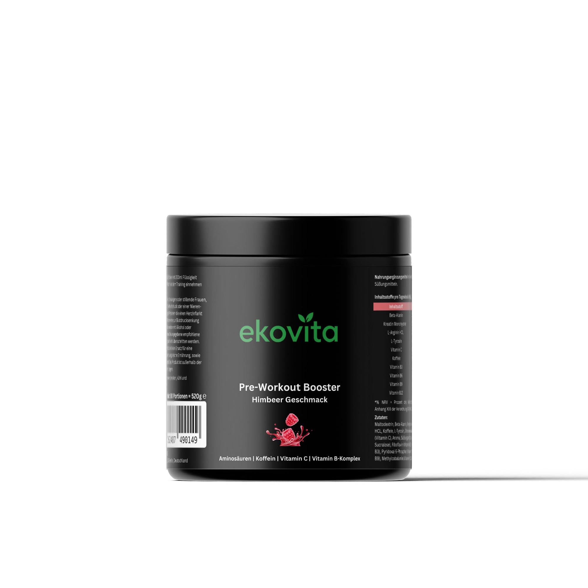 Pre-Workout Booster Himbeere - 520g
