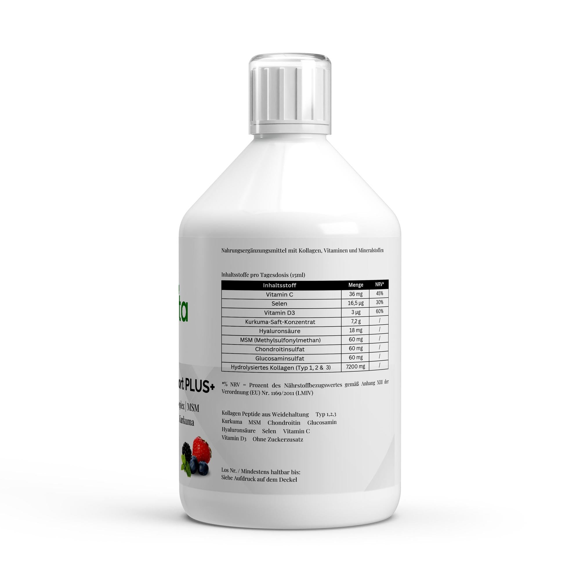 Kollagen Support PLUS+ Shots - Wild Berry - 500ml