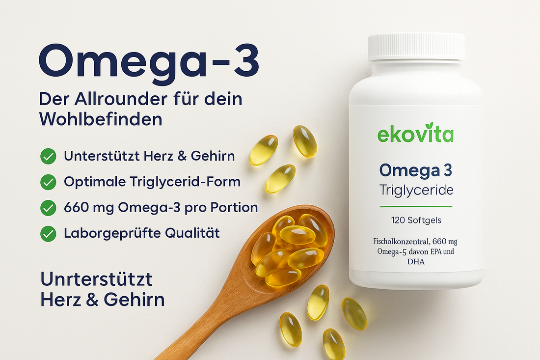 🌿 Omega-3 – Dein täglicher Begleiter für Herz, Gehirn und Gesundheit