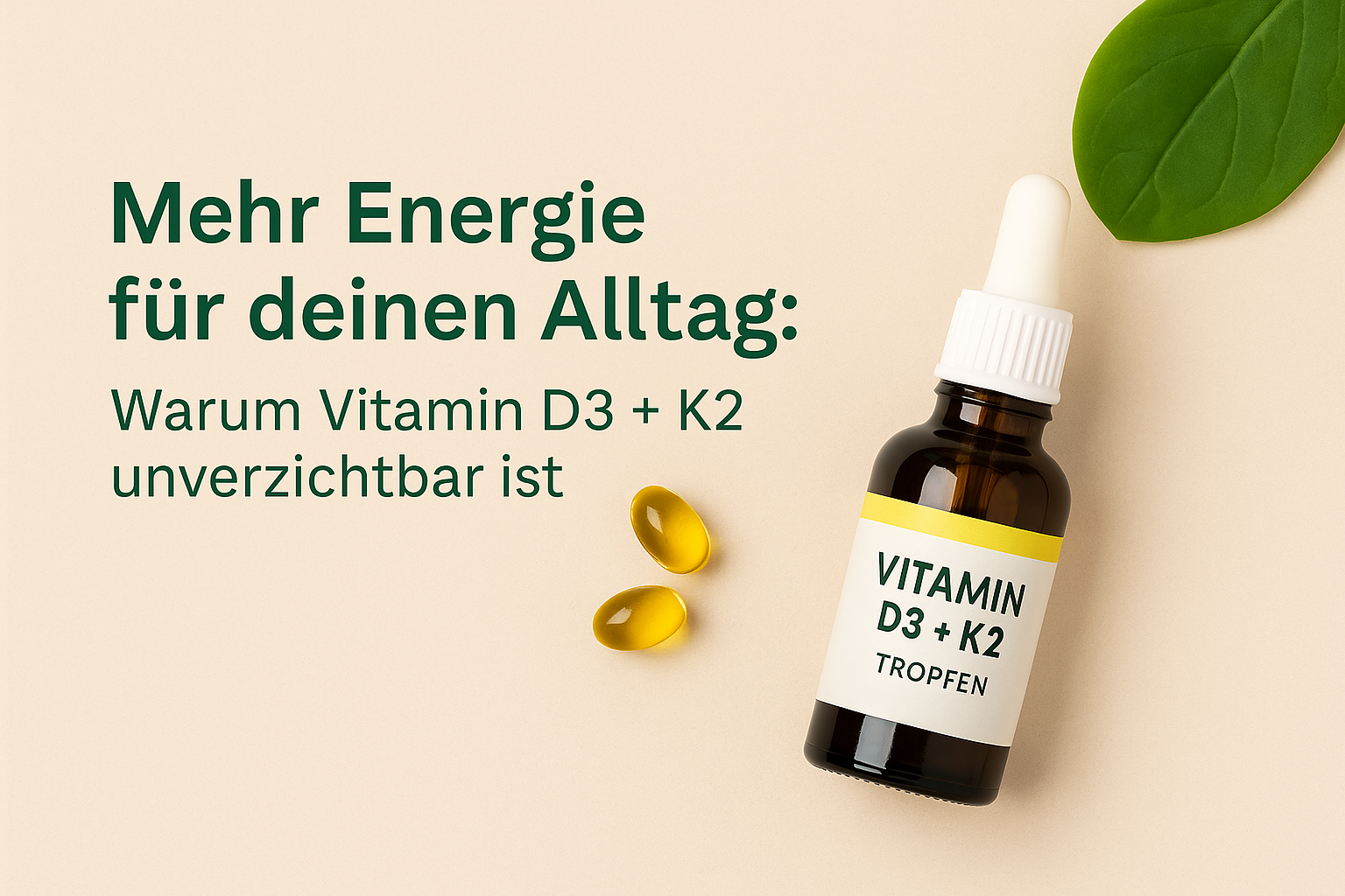 Vitamin D3 + K2: Dein Energie-Boost für Körper und Geist
