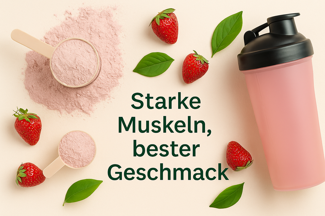 Starke Muskeln, bester Geschmack: Premium Whey Protein Erdbeere