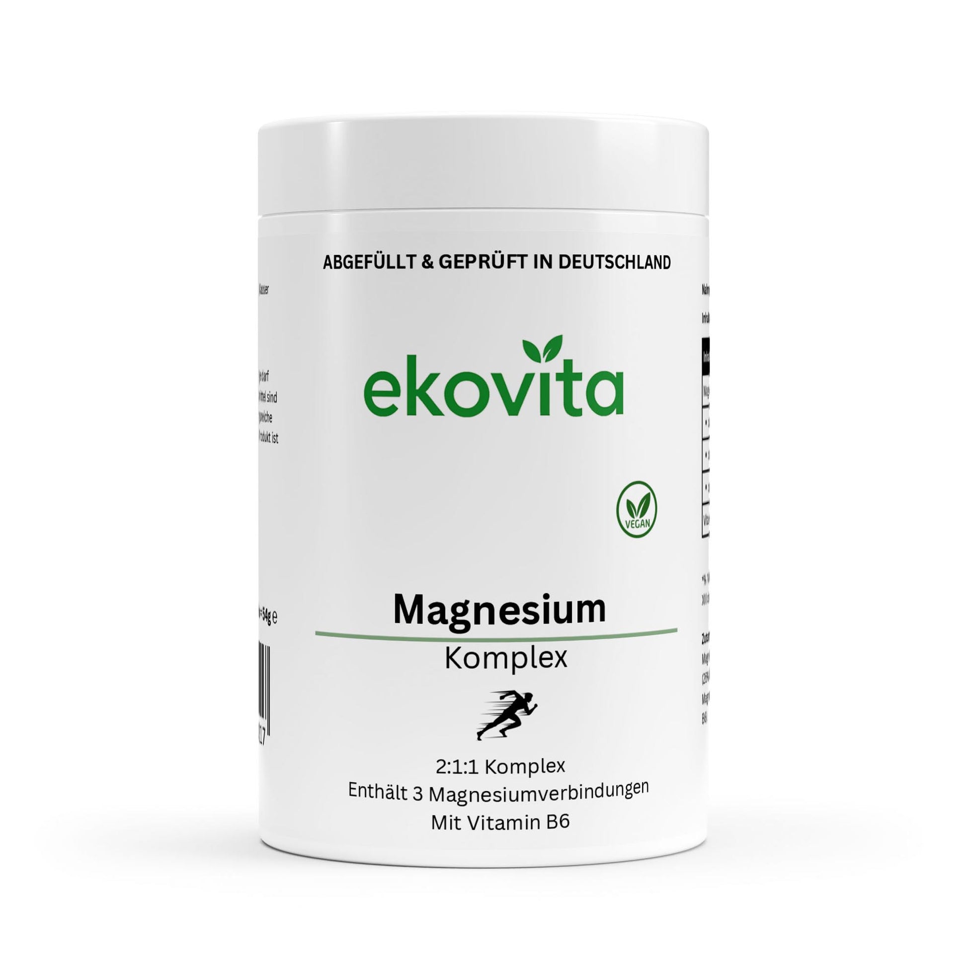 Hochdosierter Magnesium Komplex mit Vitamin B6 in verkaufsfertiger Verpackung von ChanceToBrand.