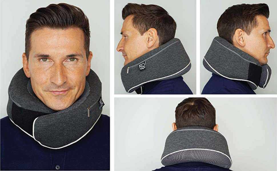 Nackenkissen von KÖsmetik, das Unterstützung für den Nacken während der Schlafphase bietet.