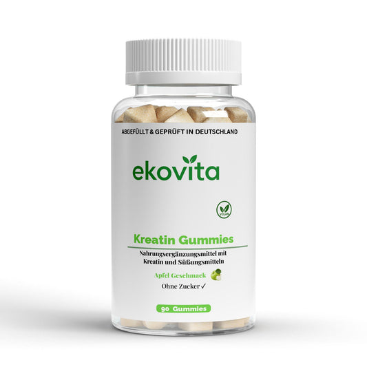 Vegan Kreatin Gummies von ChanceToBrand in einer transparenten Verpackung, ideal als Zuckersubstitut und Energiequelle.