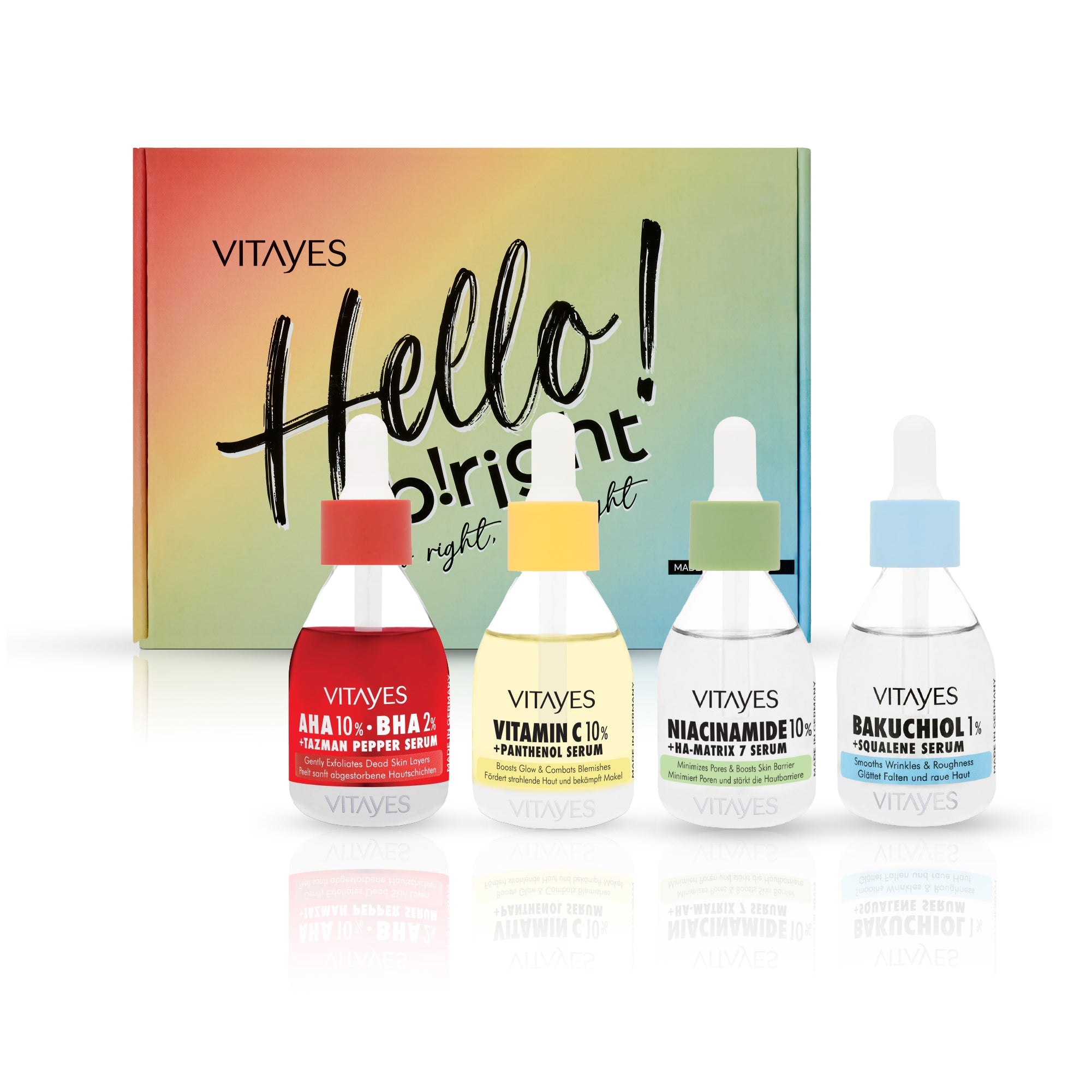 ekovita Vitamin C Hautpflegeset – Premium Serumpaket mit Antioxidantien für strahlende Haut