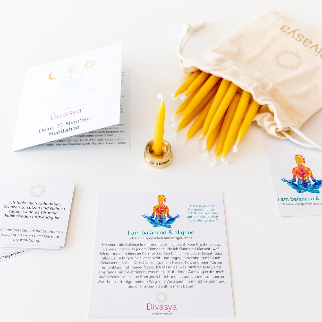 20-Minuten-Kerzen  | I am loved & grateful