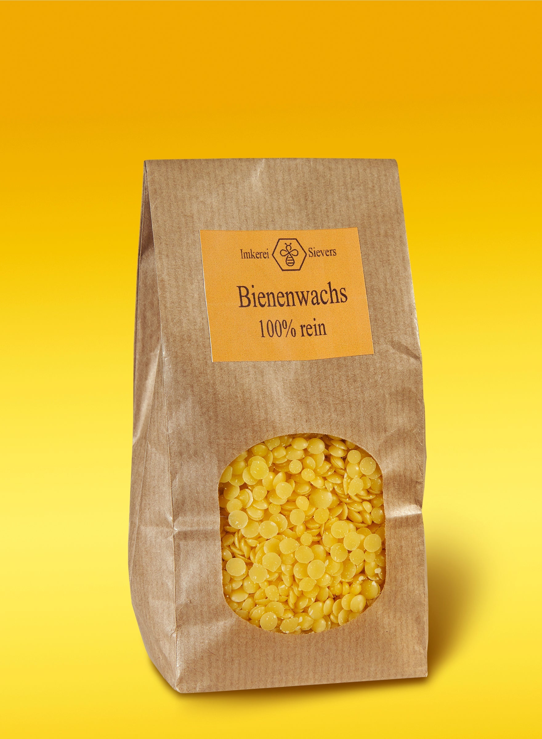 Detailansicht des ökologischen Bienenwachses in einer handlichen Dose.