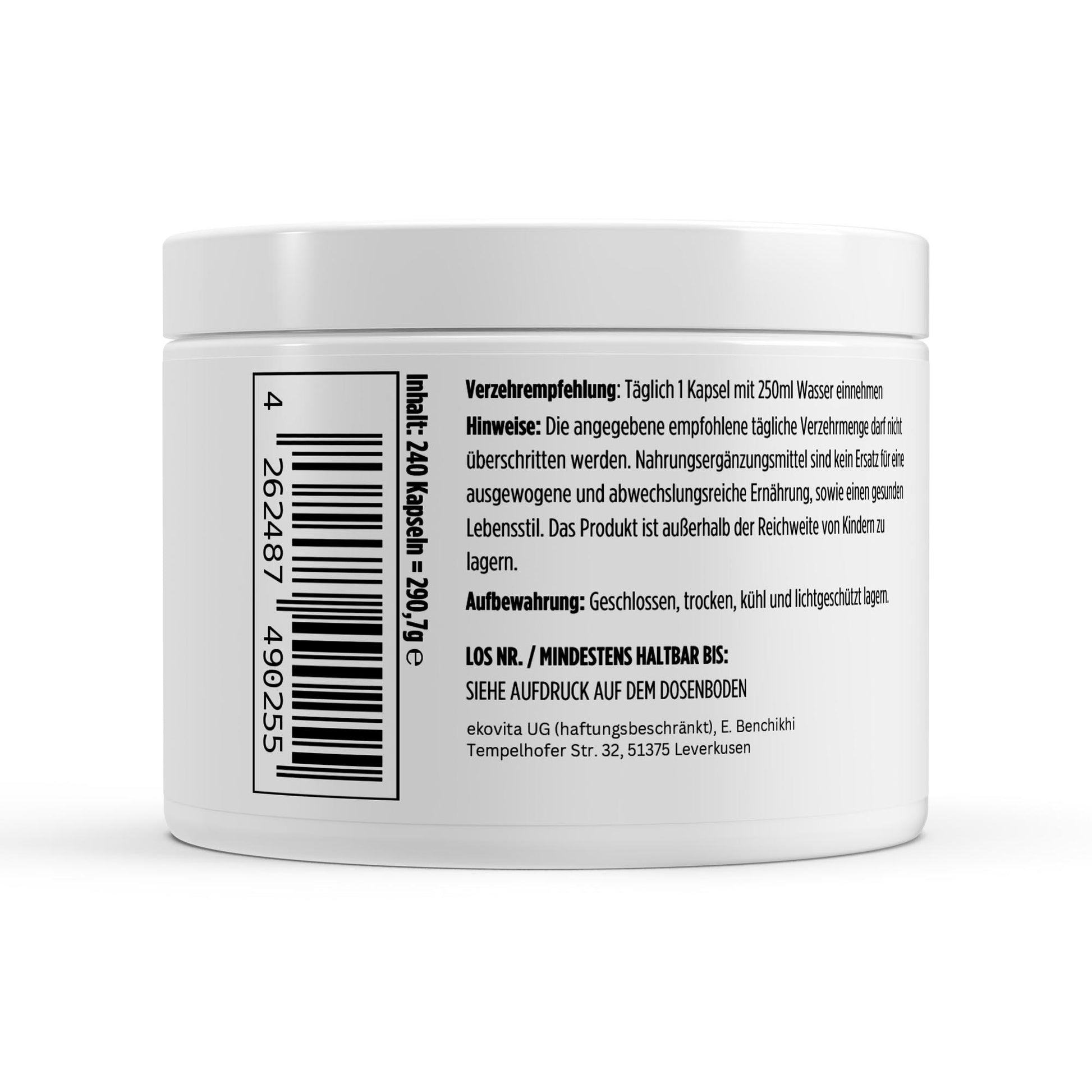 Anwendungshinweis für gepuffertes Vitamin C zur täglichen Unterstützung von Gesundheit und Vitalität.