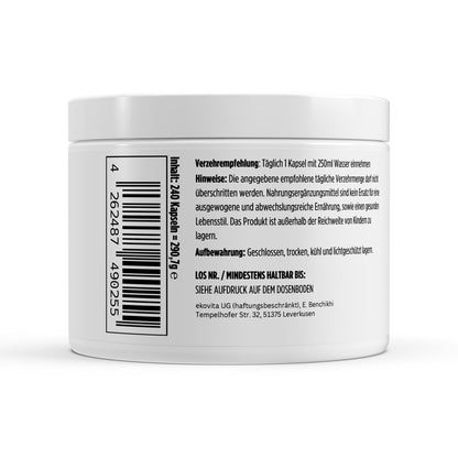 Anwendungshinweis für gepuffertes Vitamin C zur täglichen Unterstützung von Gesundheit und Vitalität.