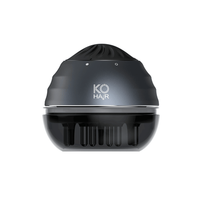 KÖ-HAIR Circulation Comb für effektive Kopfhautpflege und Haarwachstum, elegante schwarze Ausführung.