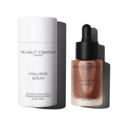 Hyaluron Serum von ekovita in eleganter Flasche, optimale Anti-Aging Pflege für jugendliche Haut.