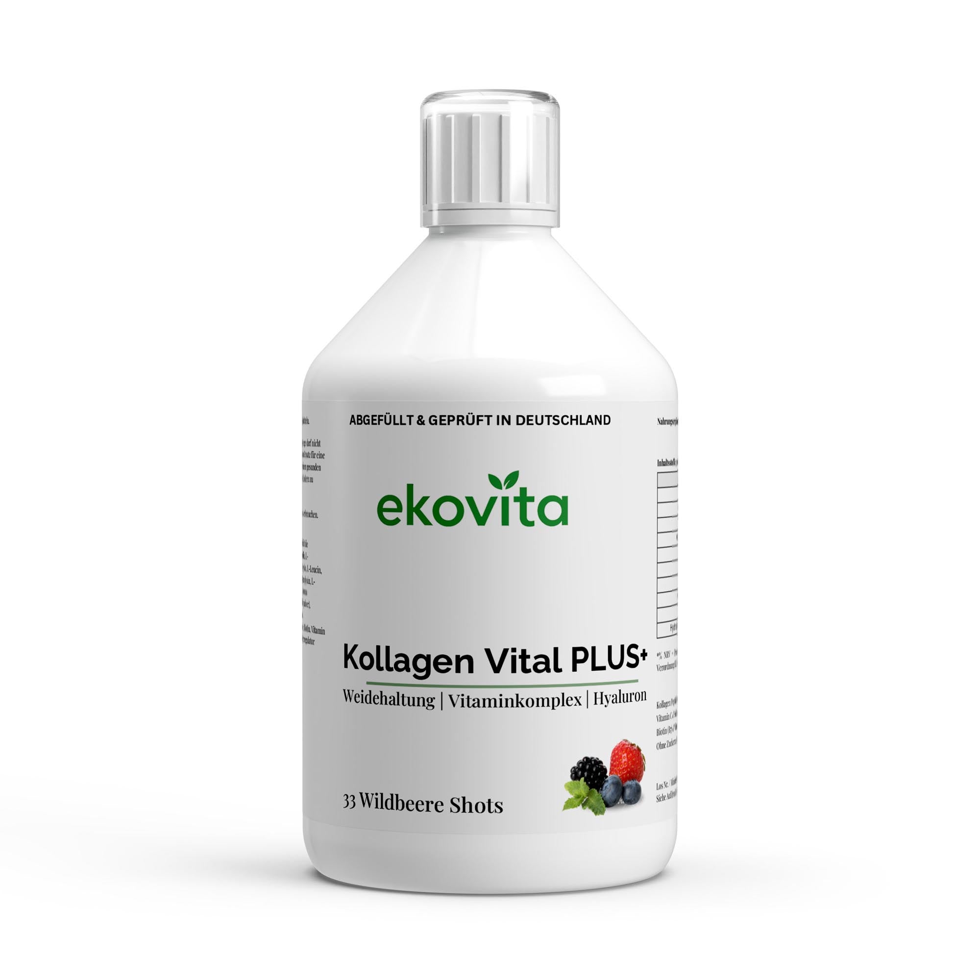 Veganer Kollagen Shots von ChanceToBrand mit Hyaluronsäure, ideal als Schönheitsbooster.
