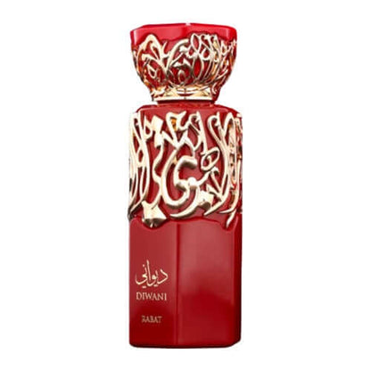 Diwani Rabat Eau de Parfum 100ml von Luxus Aroma, ein arabischer Duft in eleganter Flasche.