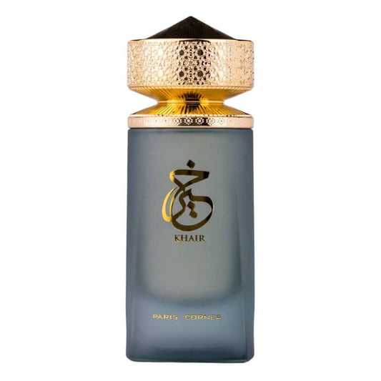 Khair Eau de Parfum 100ml von Paris Corner, luxuriöser arabischer Duft in stilvollem Flakon.