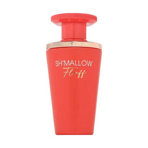 Elegantes Eau de Parfum Sh'mallow Fluff in der 100ml Flasche von Luxus Aroma auf einem stilvollen Hintergrund.