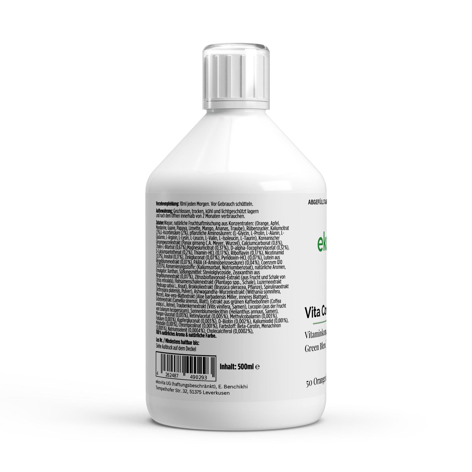 Anwendung der Vita Complete Plus Shots: Einfach und schnell, perfekt für unterwegs und voller Nährstoffe.