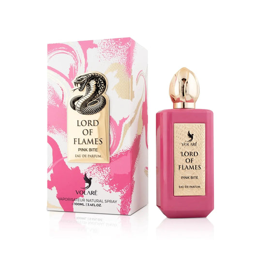 Volare Lord of Flames Pink Bite Eau de Parfum 100ml in luxuriösem Flakon, ideal für unisex Duftliebhaber.
