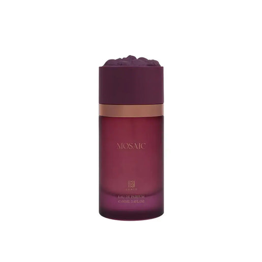 Ahmed Al Maghribi Mosaic Eau de Parfum 100ml in einer eleganten Glasflasche für unisex Duftliebhaber.