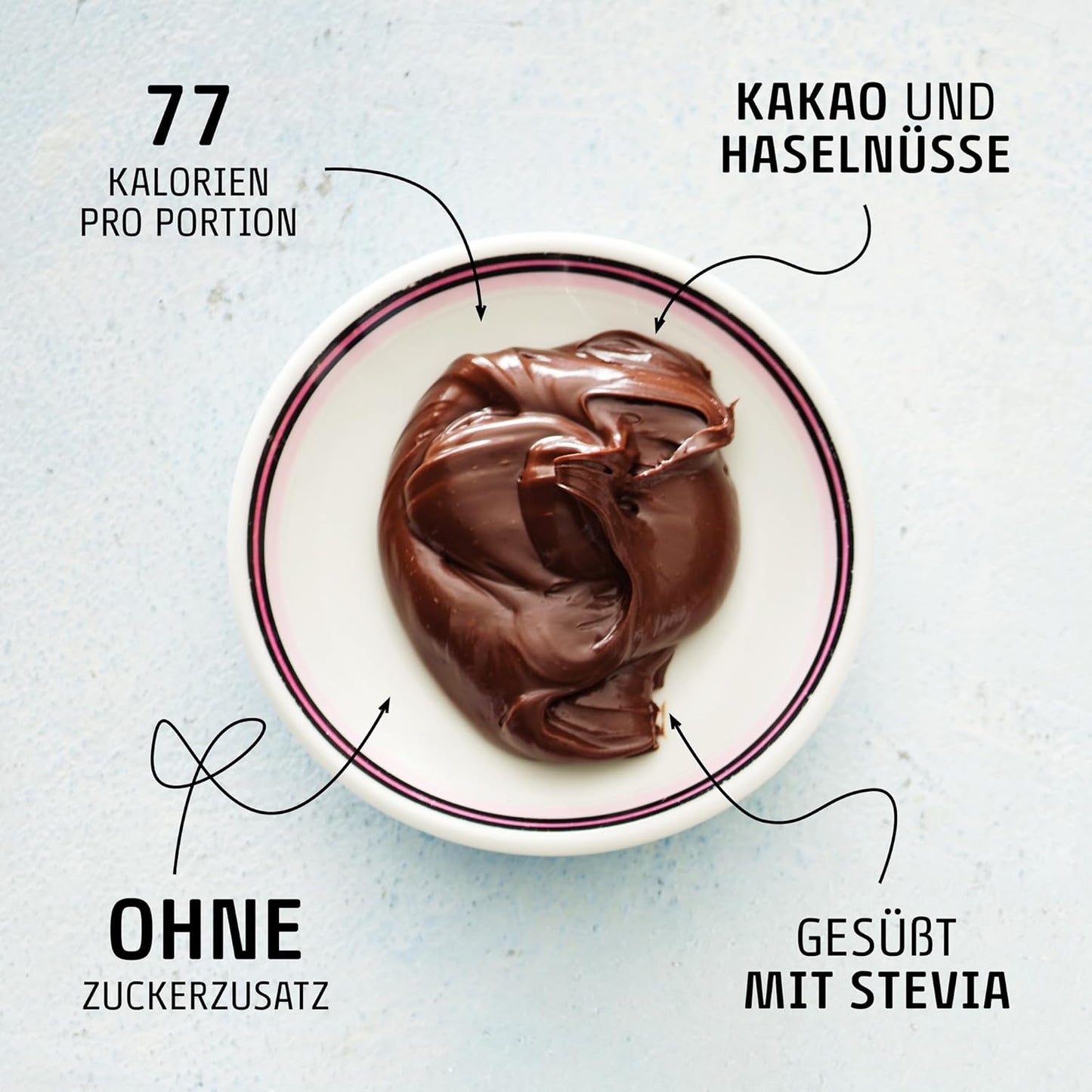 EASIS Cremiger Haselnuss-Kakao Brotaufstrich Ohne Zuckerzusatz | Ideal Schokoladen-Haselnusscreme für Vollkornbrot, Snacks & Backwaren | Kein Zusatz von Aromen oder Farbstoffen | Einmachglas 250g
