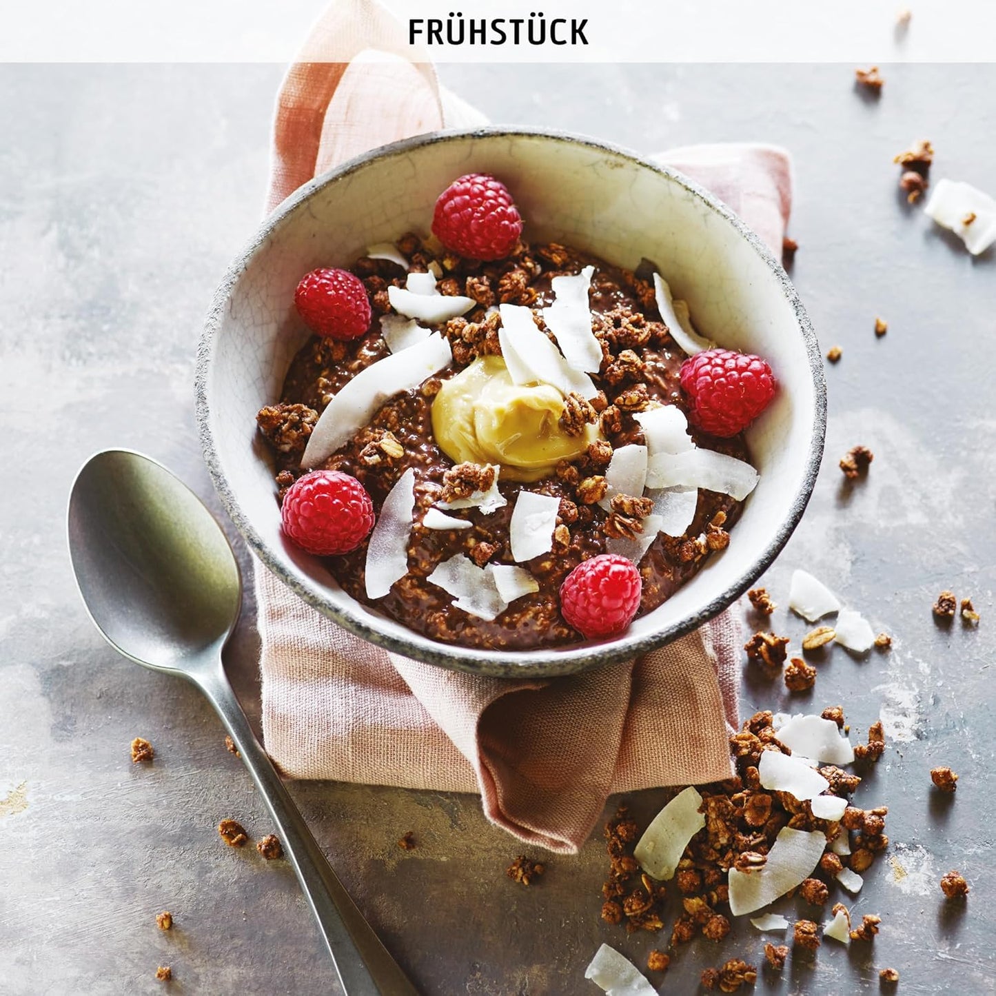 EASIS Knuspermüsli Ohne Zuckerzusatz mit Schokolade & Kokosflocken | Knusprige Müsli ohne Zucker | Ideal für Milch & Joghurt | Gesundes Frühstück, Perfekter Start in den Tag | 350 g