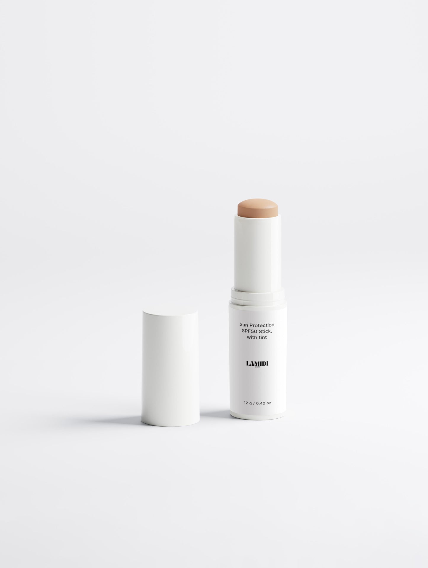 Detailaufnahme des Sonnenschutz Sticks mit SPF50, ideal für unterwegs und präzise Anwendung.