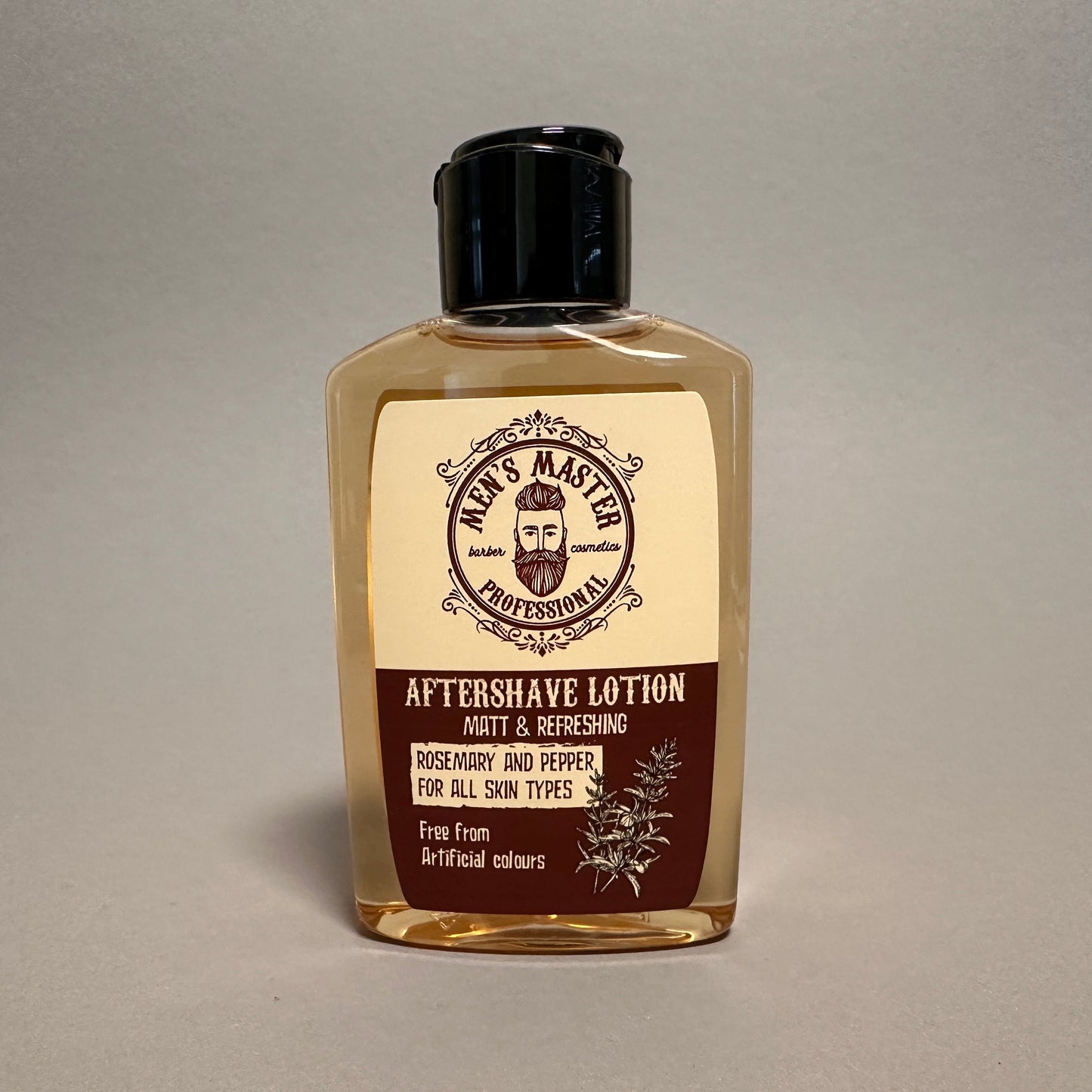 Aftershave Lotion mit Rosmarin & Pfeffer in elegantem Design von Männerboxx für die Männerpflege.