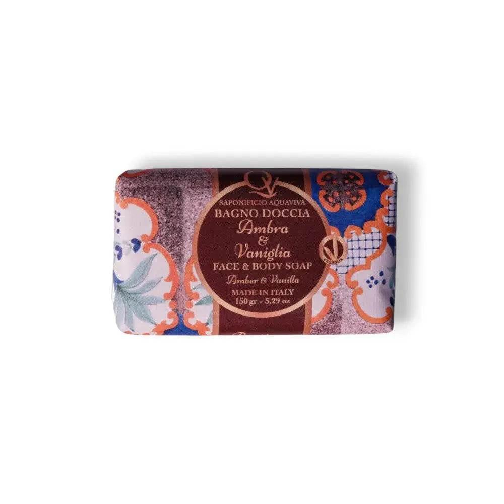 Saponifico Aquaviva Ambra & Vaniglia Face & Body Soap