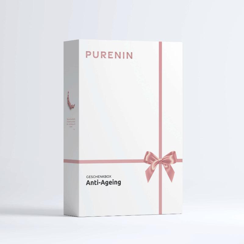 Detailansicht der Anti-Ageing Box zeigt die hochwertige Verpackung von Purenin.