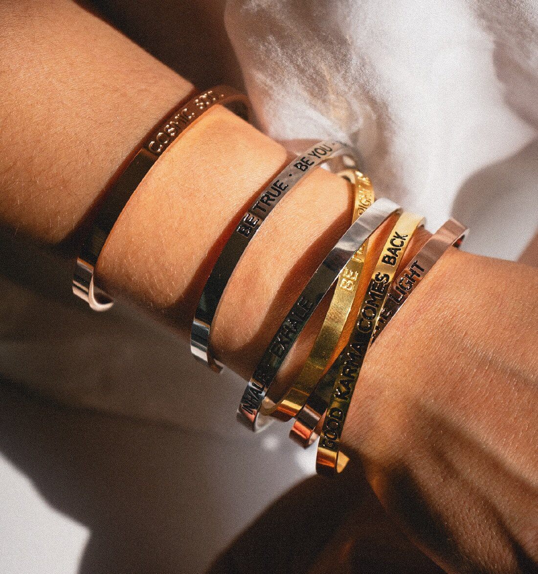 Karma Armband | vergoldet | Good Karma comes back