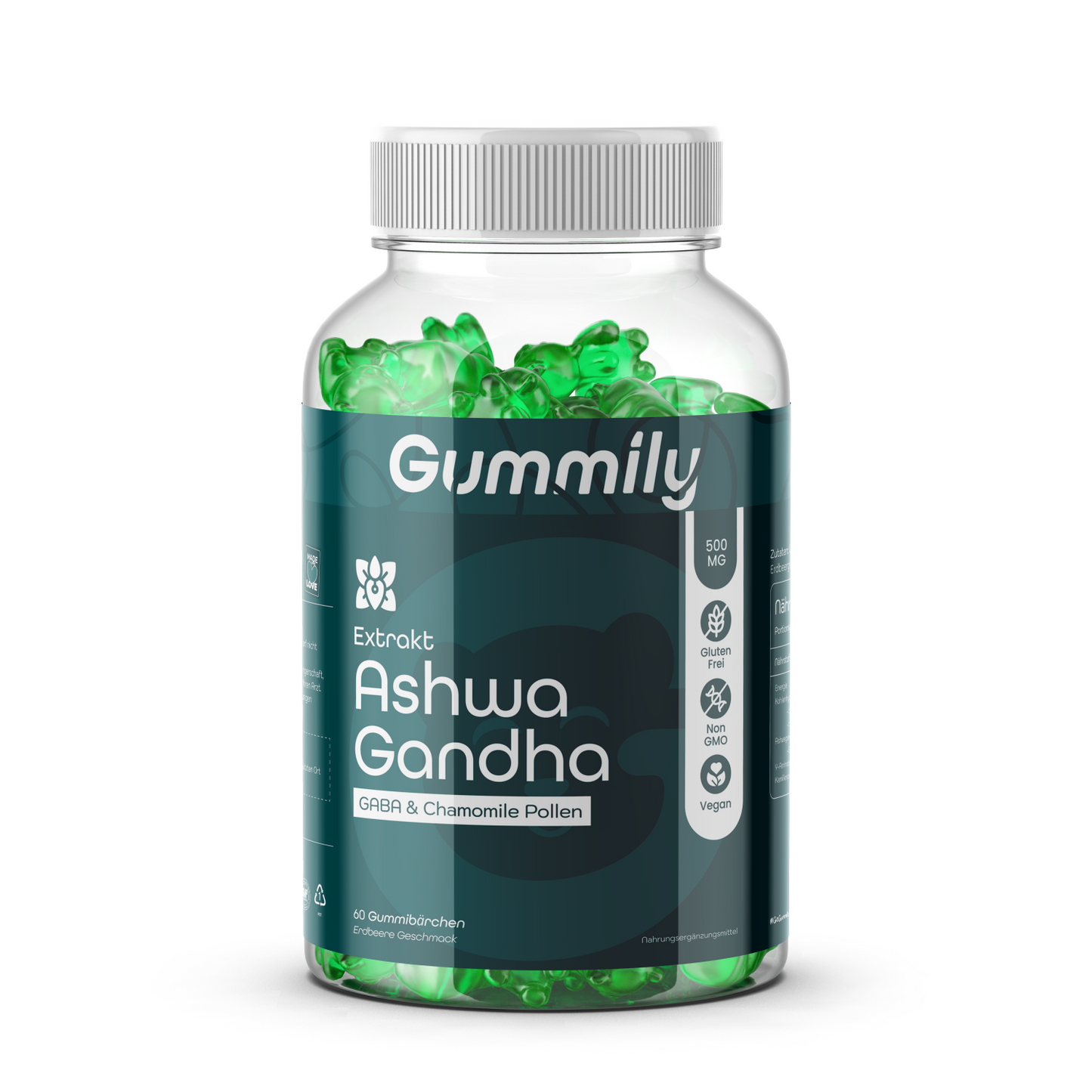 Ashwagandha Gummibärchen mit Erdbeergeschmack – vegan
