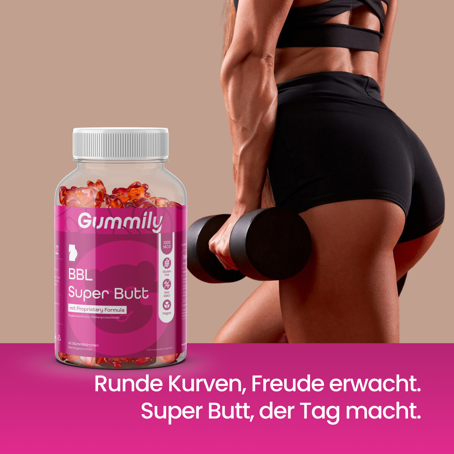 Botanical Beere Gummibärchen mit Hagebutte & Rotklee