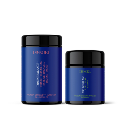 Das Longevity Daily Wellness Bundle von drnoel bietet eine umfassende Lösung für Anti-Aging und Vitalität.