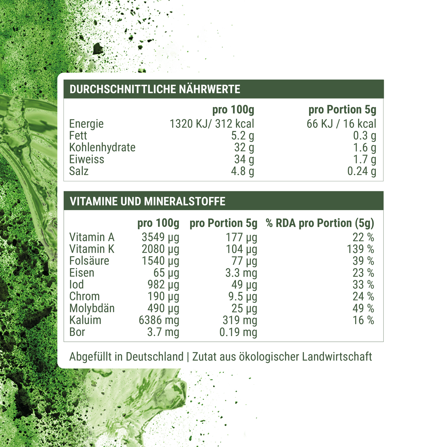 200g Bio Gerstengrassaftpulver