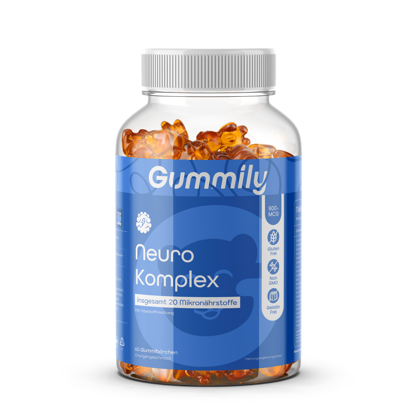 Multivitamin Komplex Gummibärchen für Erwachsene – Orange