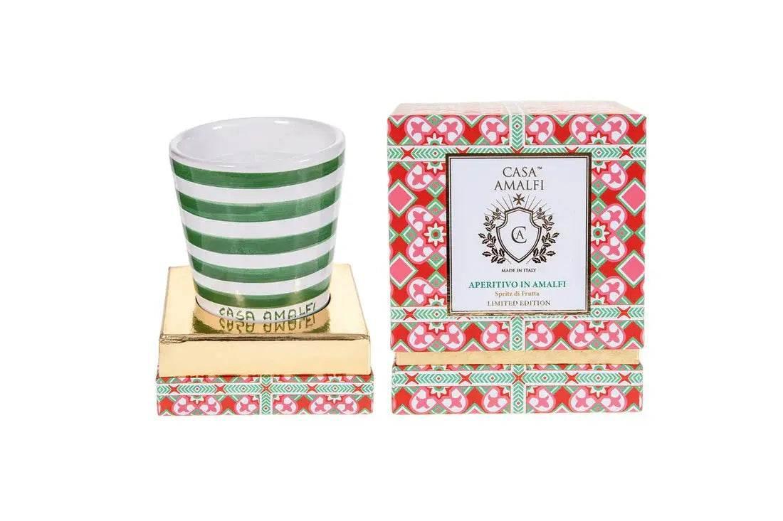 CASA AMALFI APERITIVO IN AMALFI HAND PAINTED CANDLE - Spritz Di Frutta