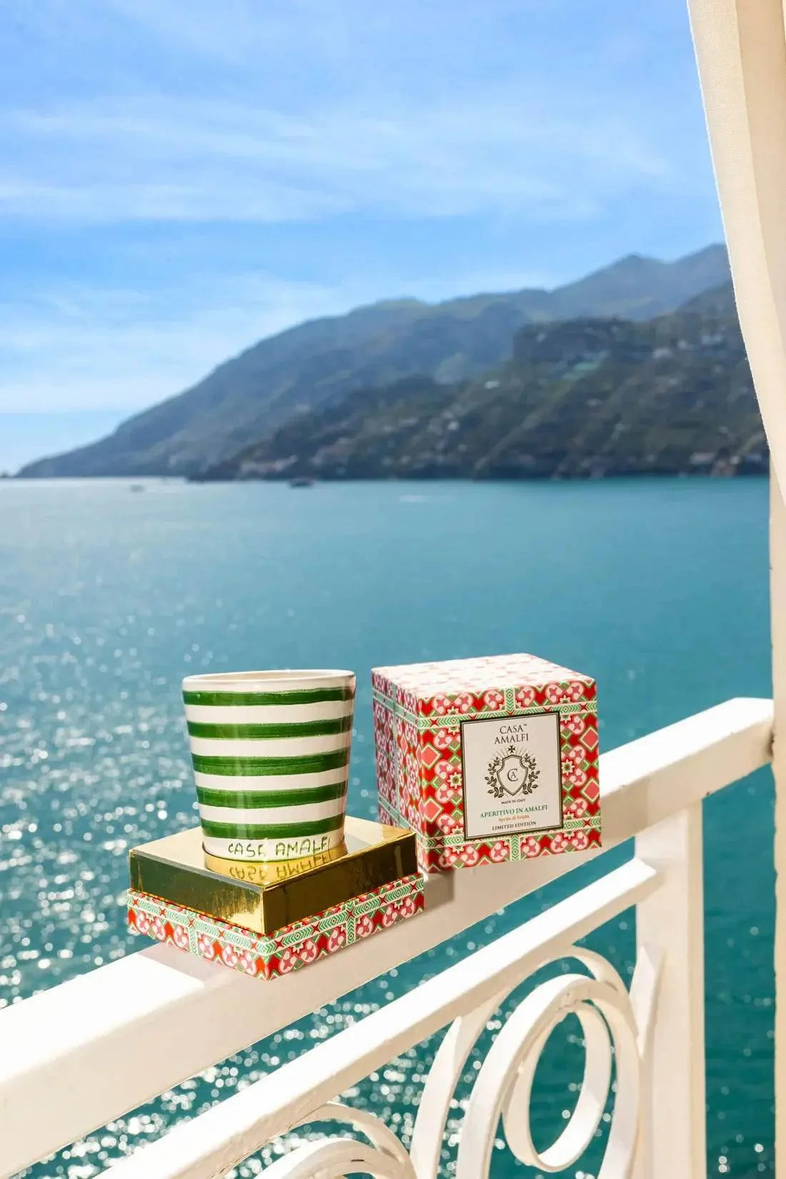 CASA AMALFI APERITIVO IN AMALFI HAND PAINTED CANDLE - Spritz Di Frutta