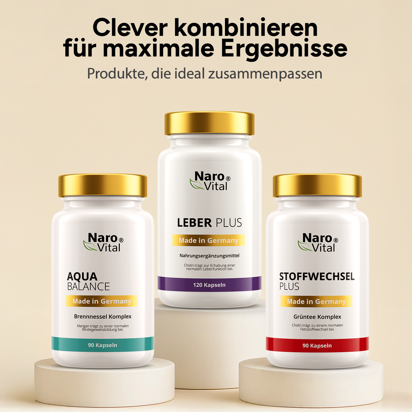 NaroVital Stoffwechsel Plus in einer handlichen Packung für die tägliche Ergänzung.