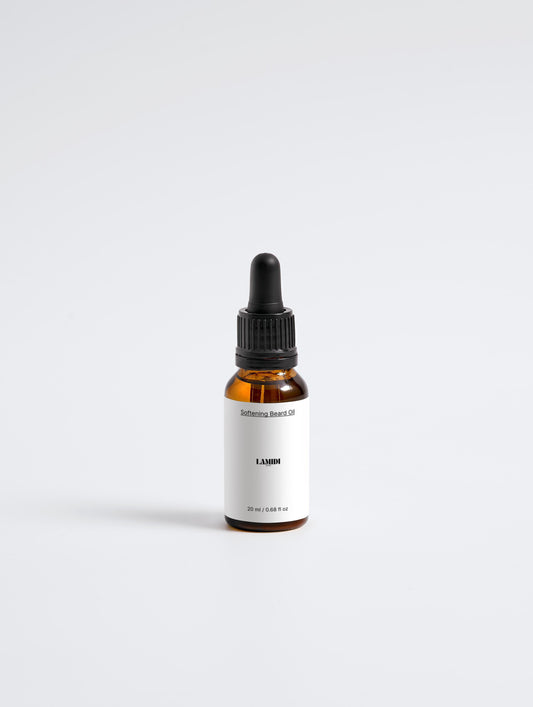 Hochwertiges ekovita Bartöl für Männer in eleganter Flasche, ideal für Bartpflege und -schmierung.