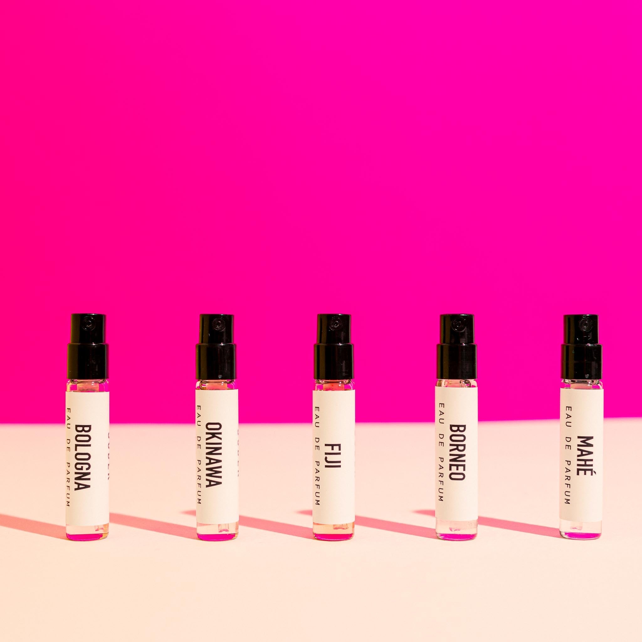 Premium Parfum Discovery Set mit einer Auswahl an floralen Düften von sober für aromatische Erlebnisse.