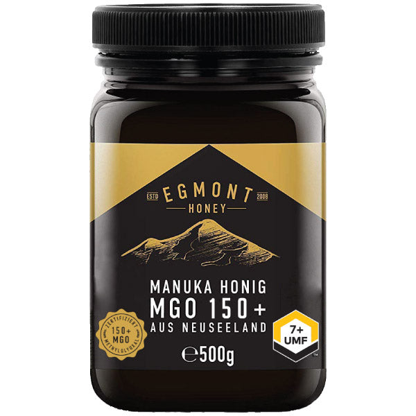 Manuka Honig MGO 150+ in einem eleganten 500g Glasbehälter von ekovita, Premium Qualität aus Neuseeland.