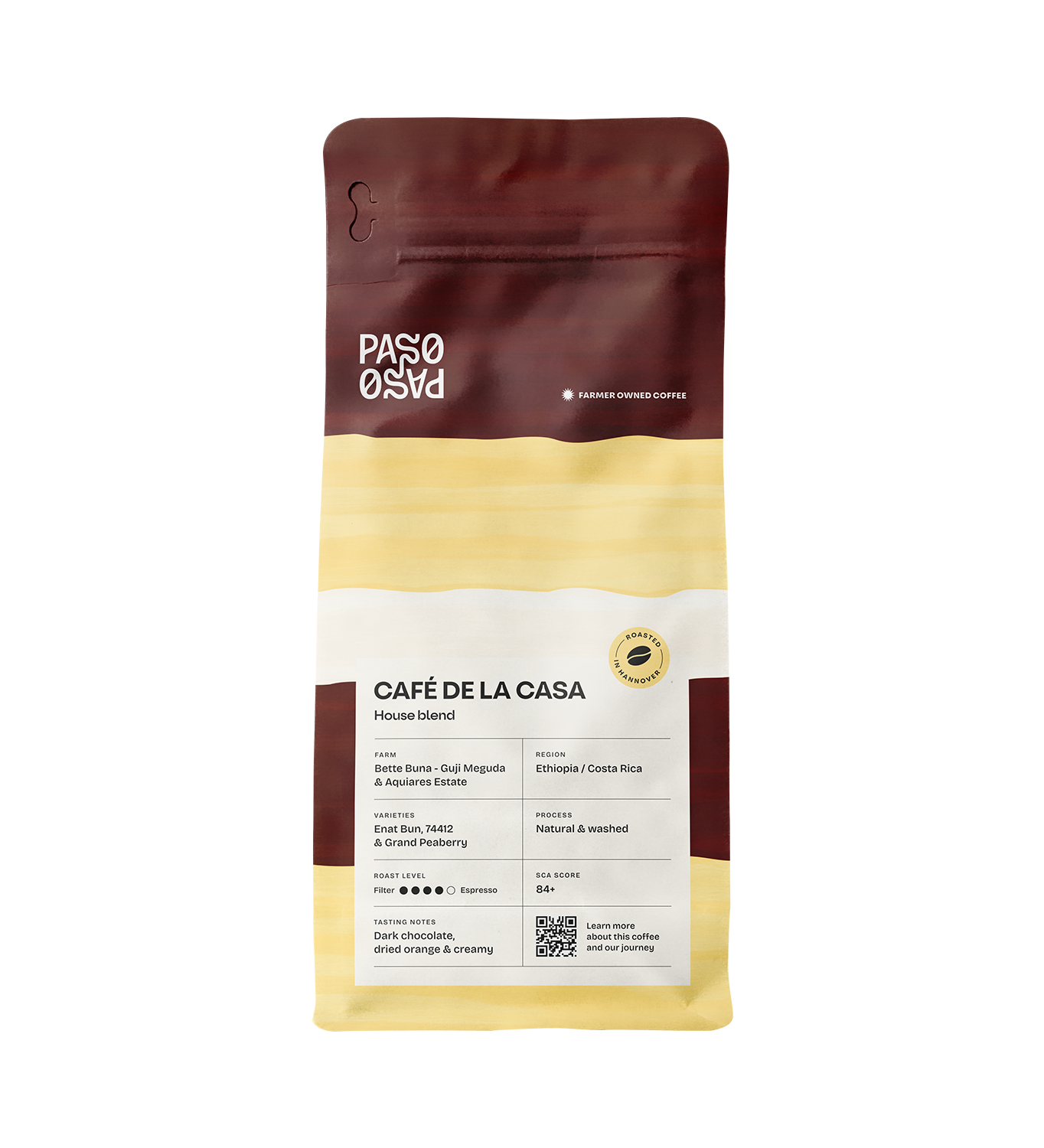 Café De La Casa Espresso von ekovita - aromatische, frisch geröstete Premium Kaffee-Bohnen.