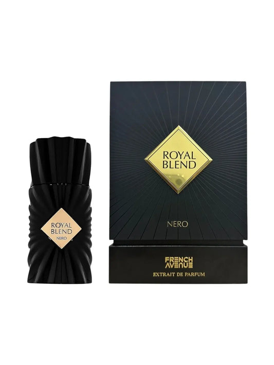 French Avenue Royal Blend Nero Extrait de Parfum 100ml in luxuriöser Flasche, ideal für Unisex-Duftliebhaber.