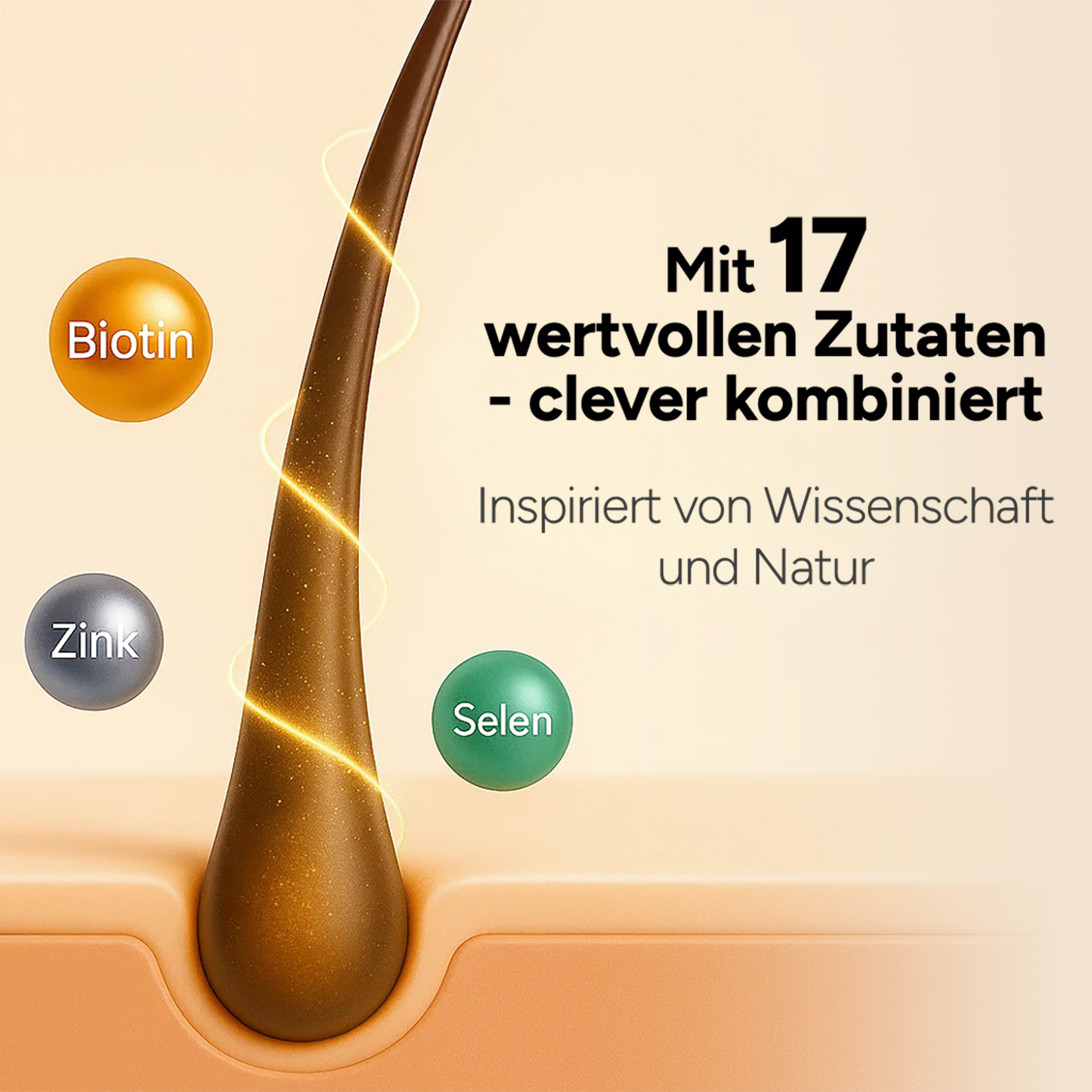 Naheinstellung der NaroVital Hair-Power Kapseln, ideal für starke und gesunde Haare.
