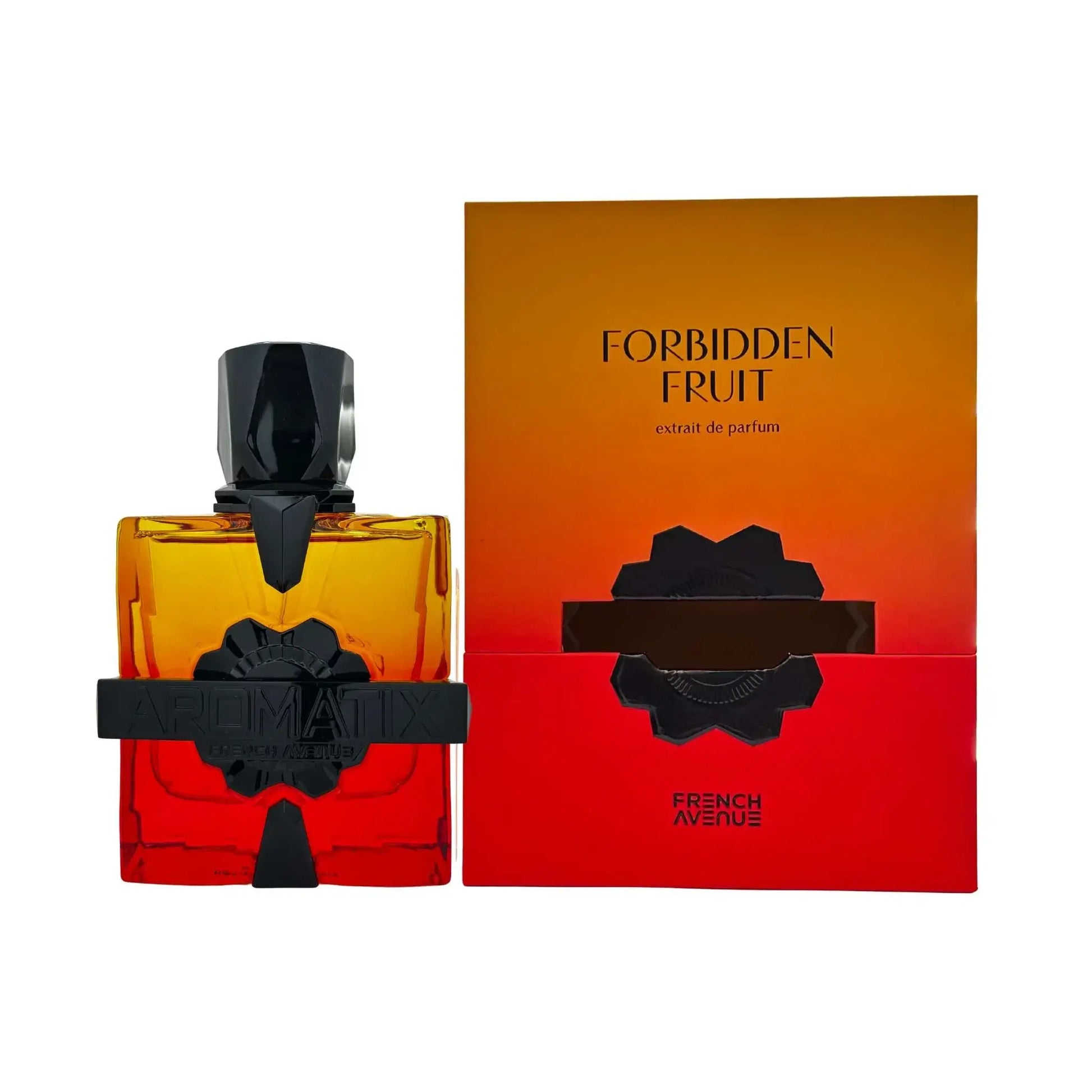 Luxuriöse 100ml Flasche des Forbidden Fruit Extrait de Parfum von Luxus Aroma mit elegantem Design.