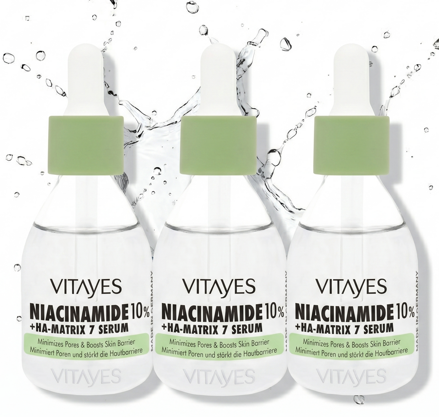 Niacinamide 10% Serum - ekovita Premium für strahlende Haut