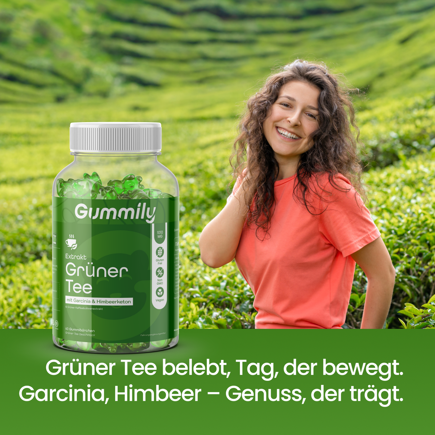 Grüner Tee Extrakt Gummibärchen – botanischer Komplex