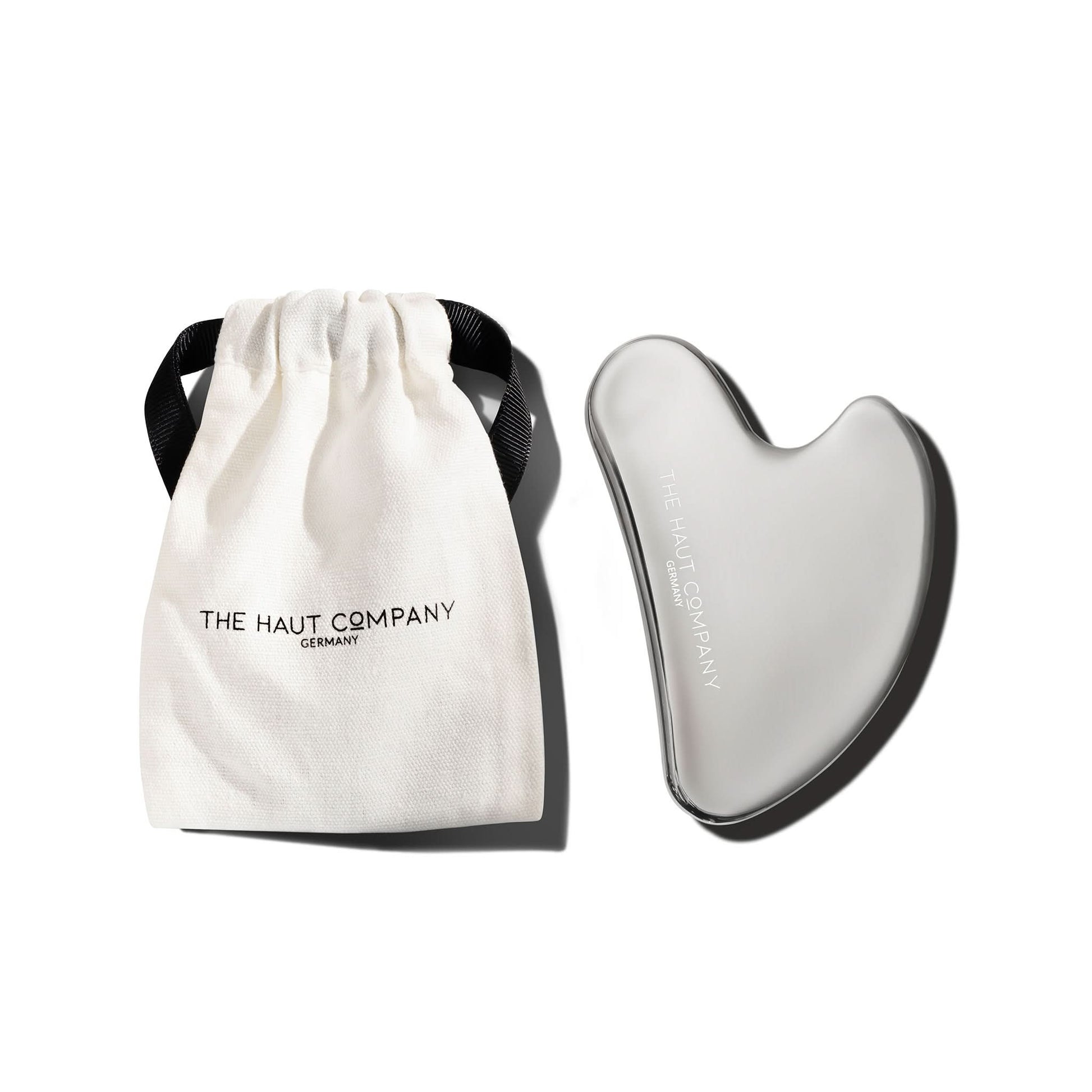 Hochwertiger Gua Sha aus Premium Edelstahl für Gesichtsmassage und strahlende Haut