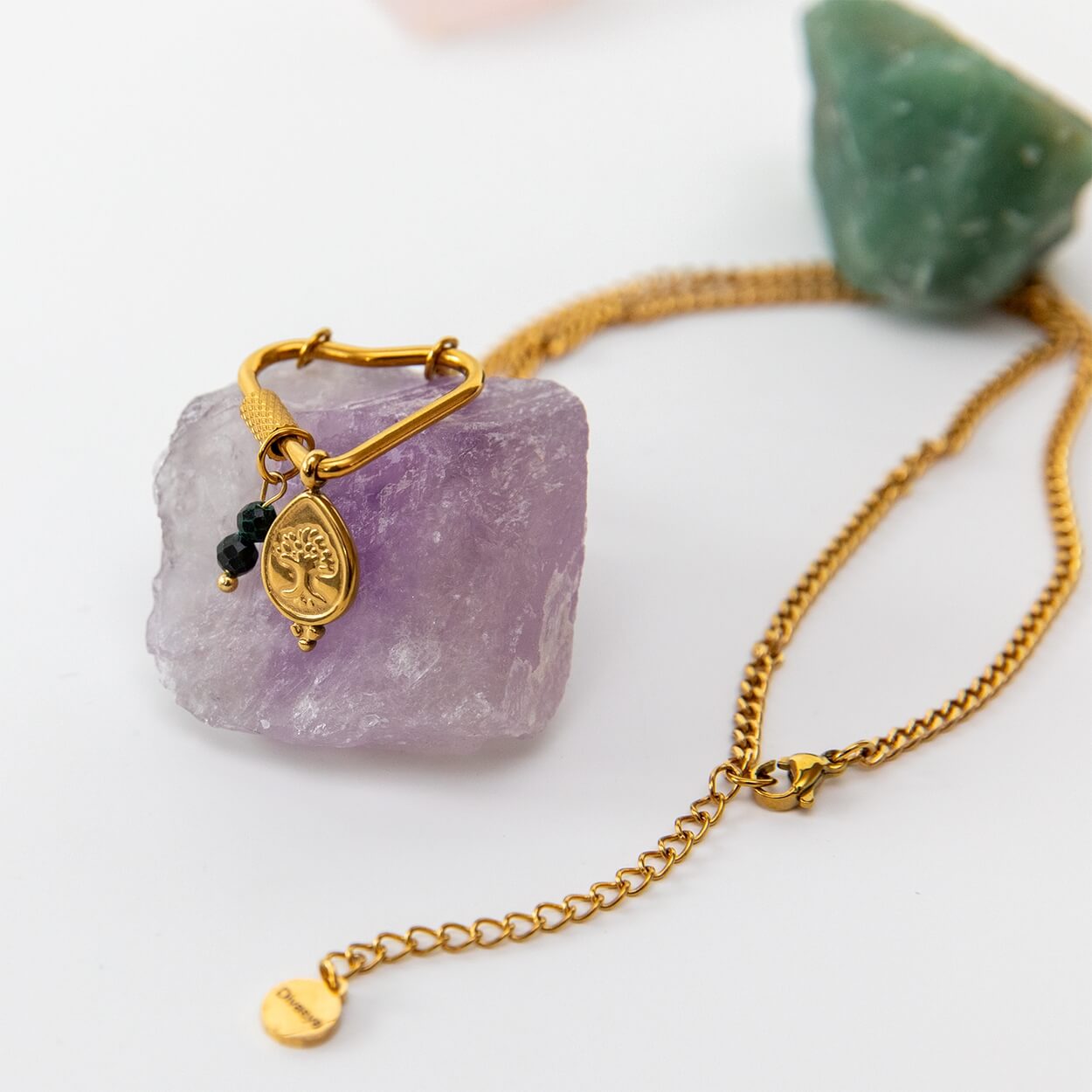 Soul Charms | Vergoldete Halskette mit austauschbaren Yoga-Symbolen